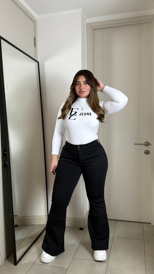 Jeans Flare Forrado Con Polar | Modelo 20693 (M1) | Moda Estroz | Venta Por Mayor