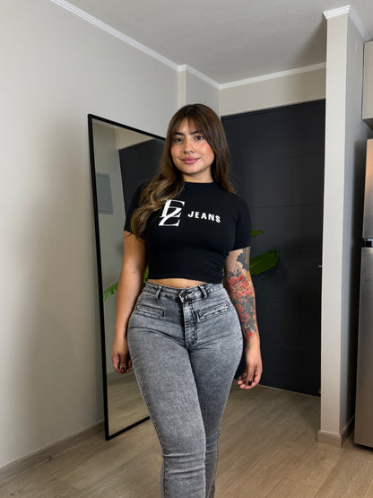 MB2065-2 (H4) | Flare Gris Jaspeado Bolsillo Escondido | Menina | Venta Por Mayor