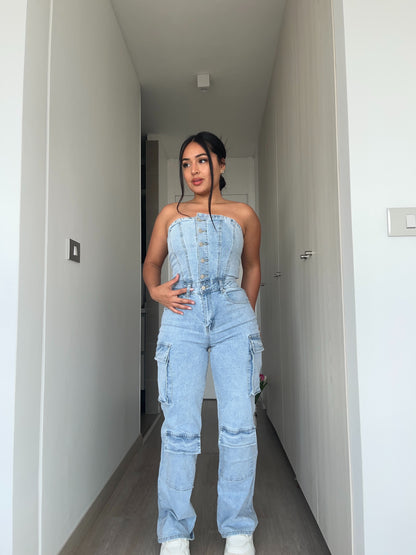 MB419-1 (B4)| Enterito Cargo Celeste | Menina | Venta Por Mayor