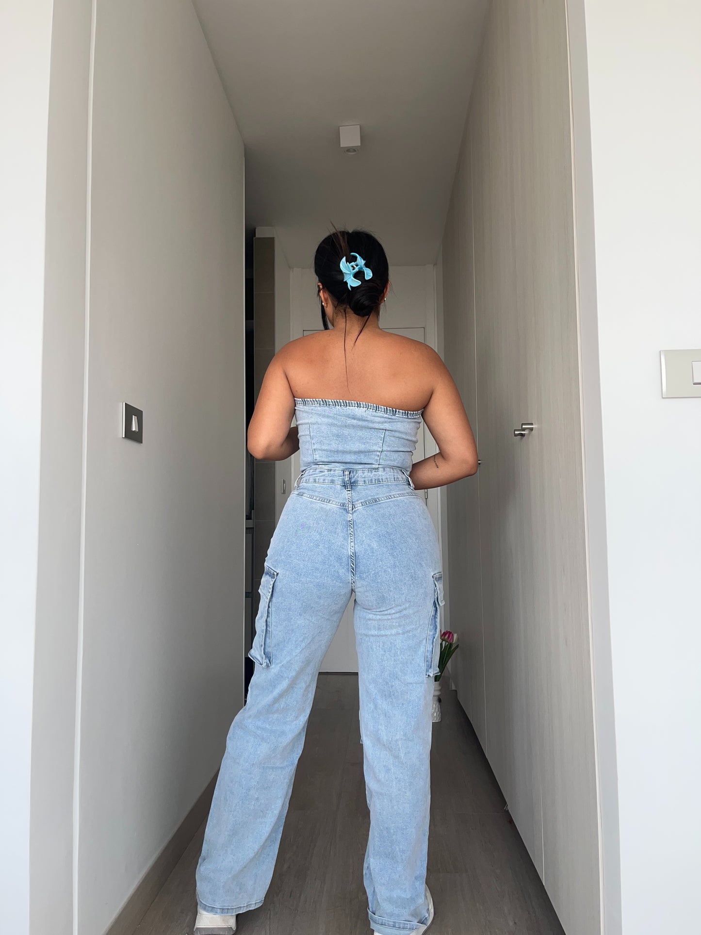 MB419-1 (B4)| Enterito Cargo Celeste | Menina | Venta Por Mayor