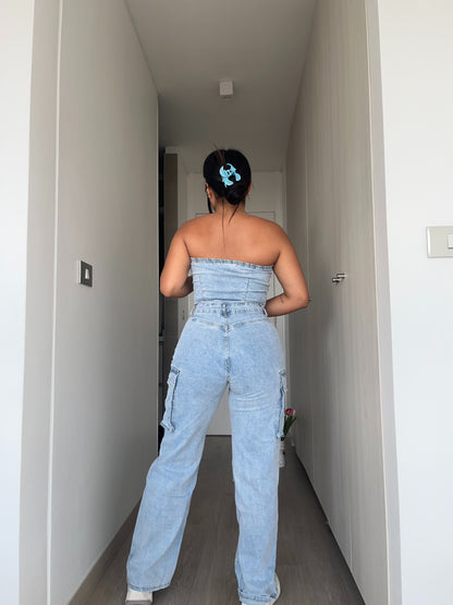 MB419-1 (B4)| Enterito Cargo Celeste | Menina | Venta Por Mayor