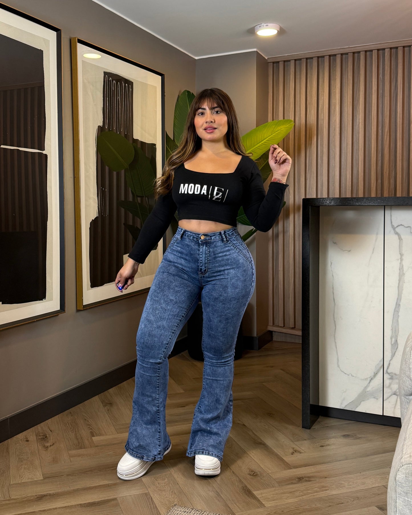 MB443 (E1) | Jeans Flare  | Menina | Venta Por Mayor