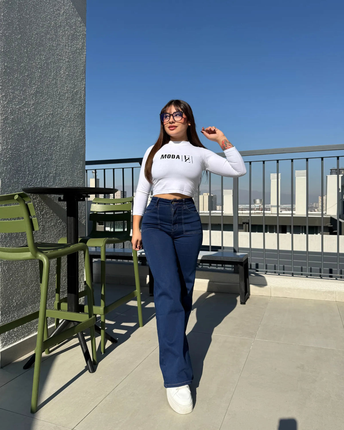 MC1031 (F7) | Jeans Recto Azul | Menina | Venta Por Mayor