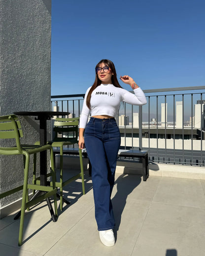 MC1031 (F7) | Jeans Recto Azul | Menina | Venta Por Mayor