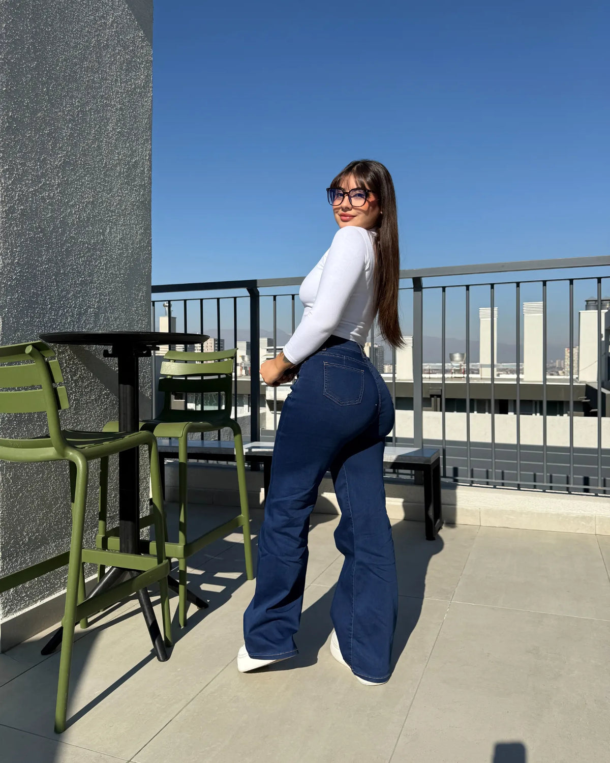 MC1031 (F7) | Jeans Recto Azul | Menina | Venta Por Mayor