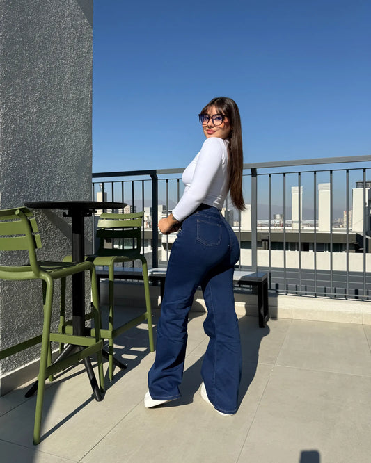 MC1031 (F7) | Jeans Recto Azul | Menina | Venta Por Mayor