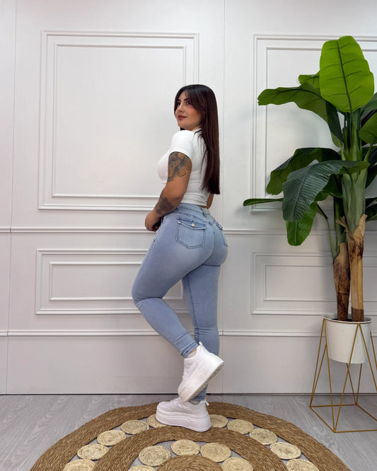 MC1090 (C7) | Skinny Celeste | Venta Por Mayor