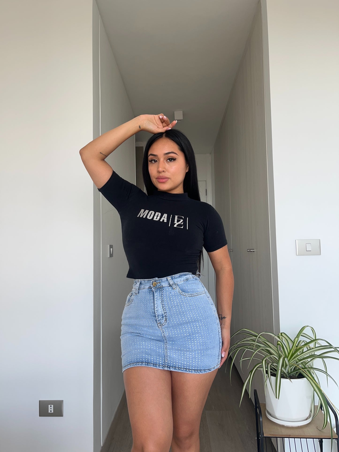 N670-1 (Q3) | Falda Short Full Brillos | Menina | Venta Por Mayor