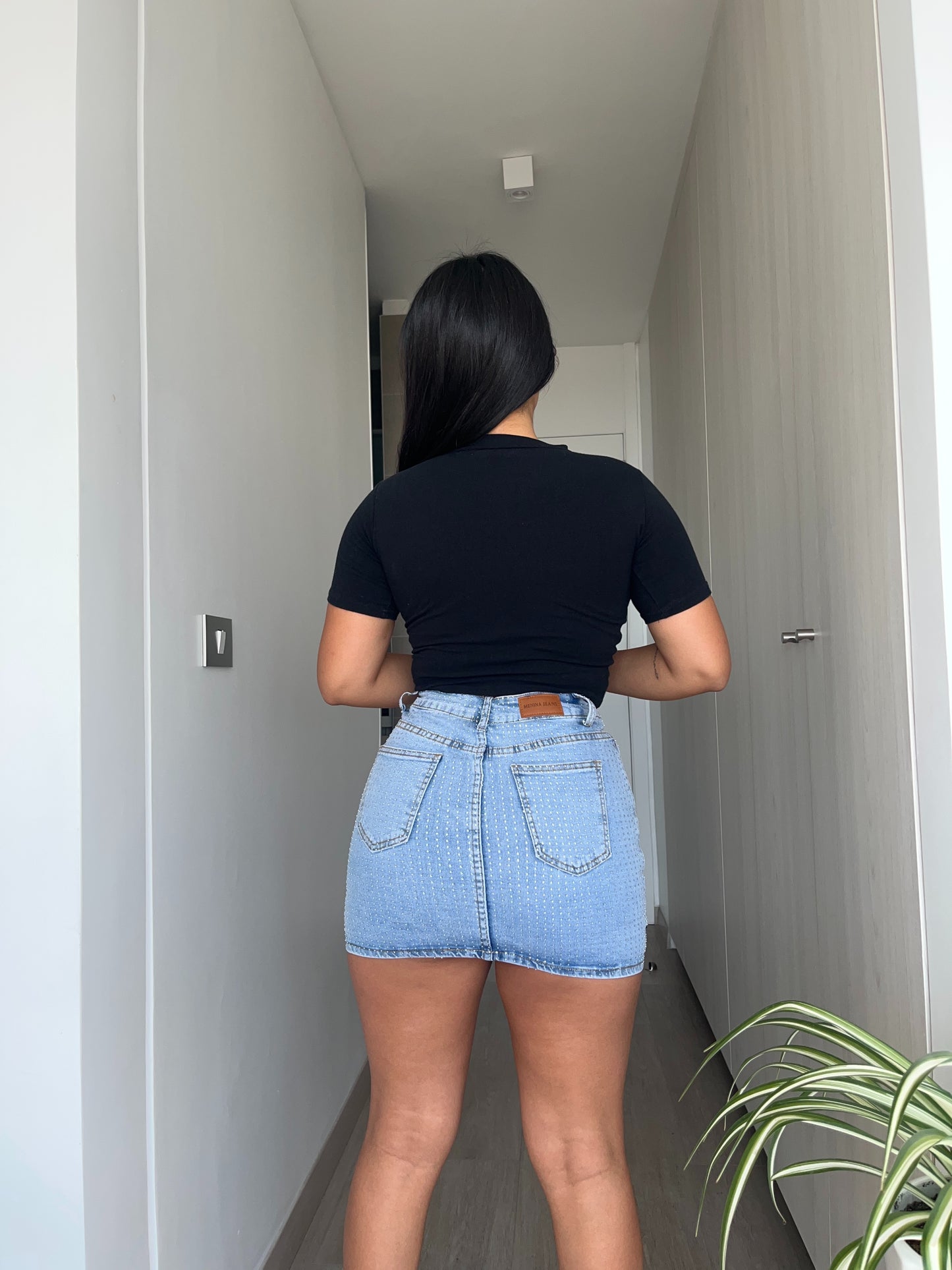 N670-1 (Q3) | Falda Short Full Brillos | Menina | Venta Por Mayor