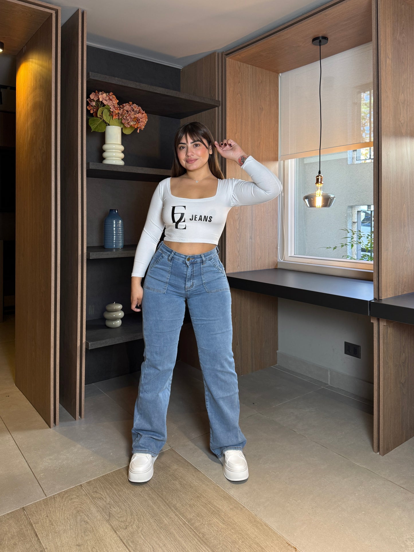 N701-5 (D3) | Jeans Recto Azul  | Menina | Venta Por Mayor