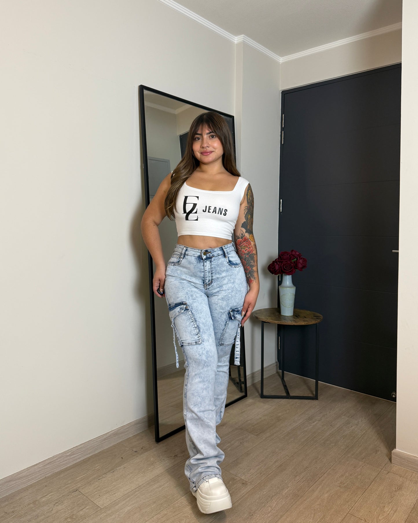 N702-4 (M7) | Cargo Celeste Jaspeado | Menina | Venta Por Mayor