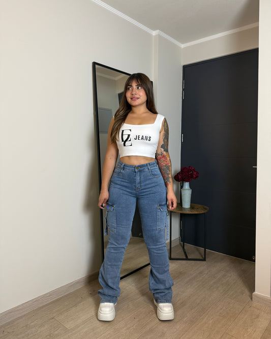 N702-5 (P2) | Cargo Azul | Menina | Venta Por Mayor