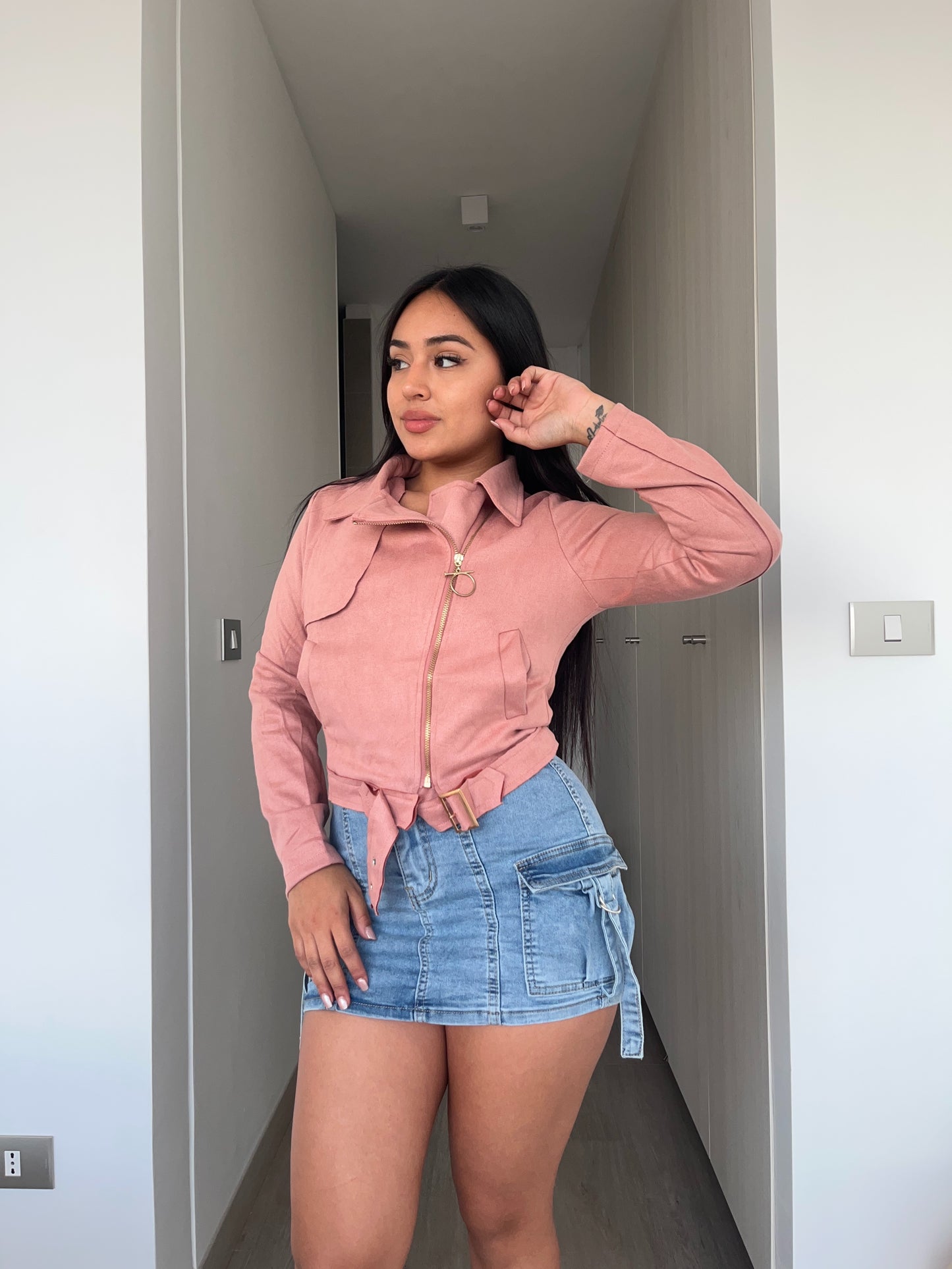 W1008 (U4) | Chaqueta Gamuza | HXH | Venta Por Mayor