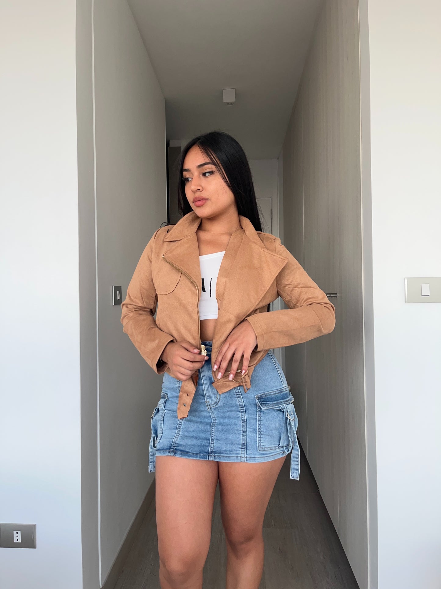 W1008 (U4) | Chaqueta Gamuza | HXH | Venta Por Mayor