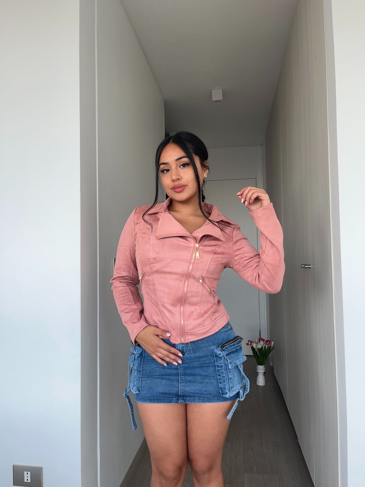 W708 (U4) | Chaqueta Gamuza | HXH | Venta Por Mayor