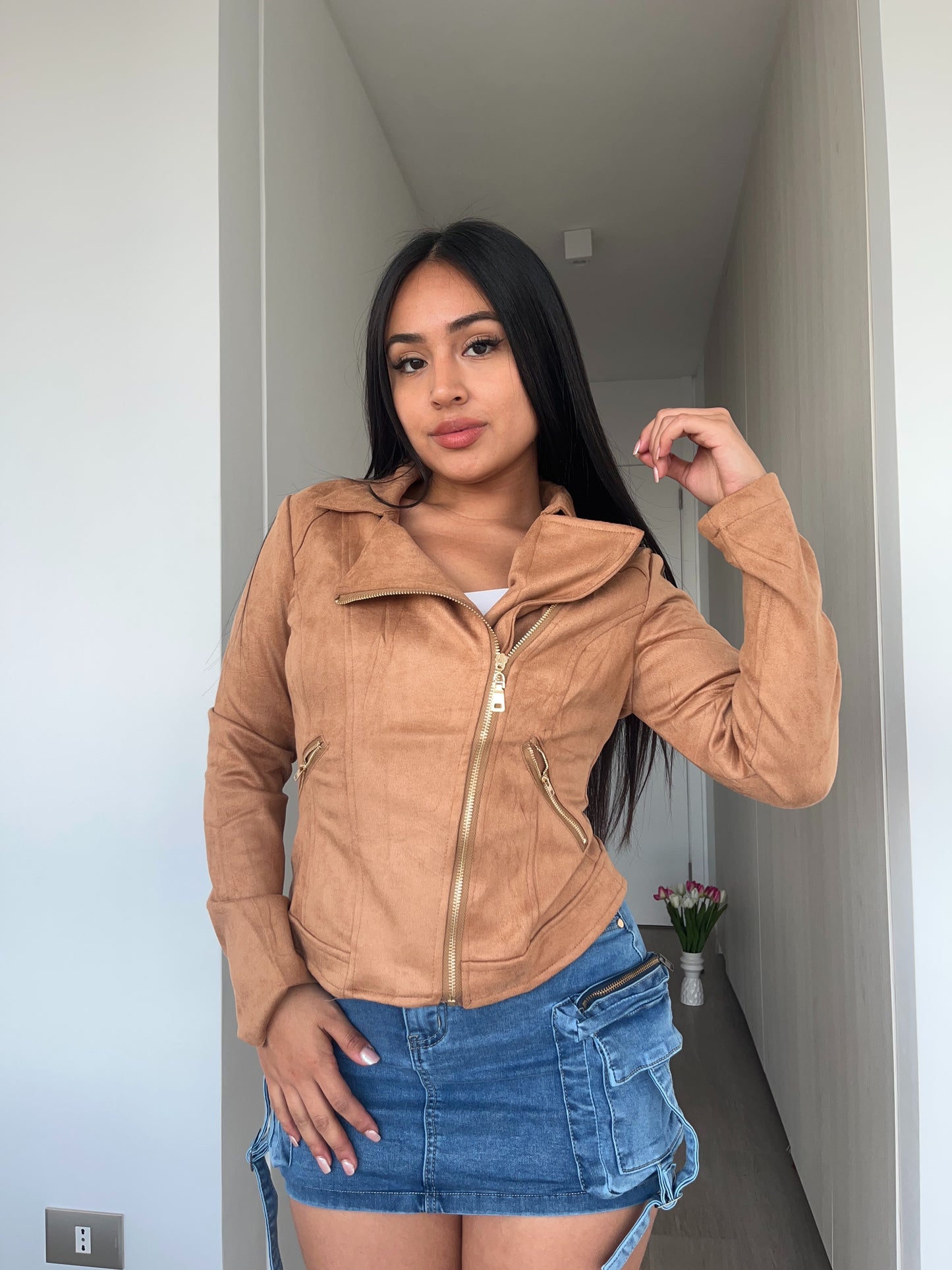 W708 (U4) | Chaqueta Gamuza | HXH | Venta Por Mayor