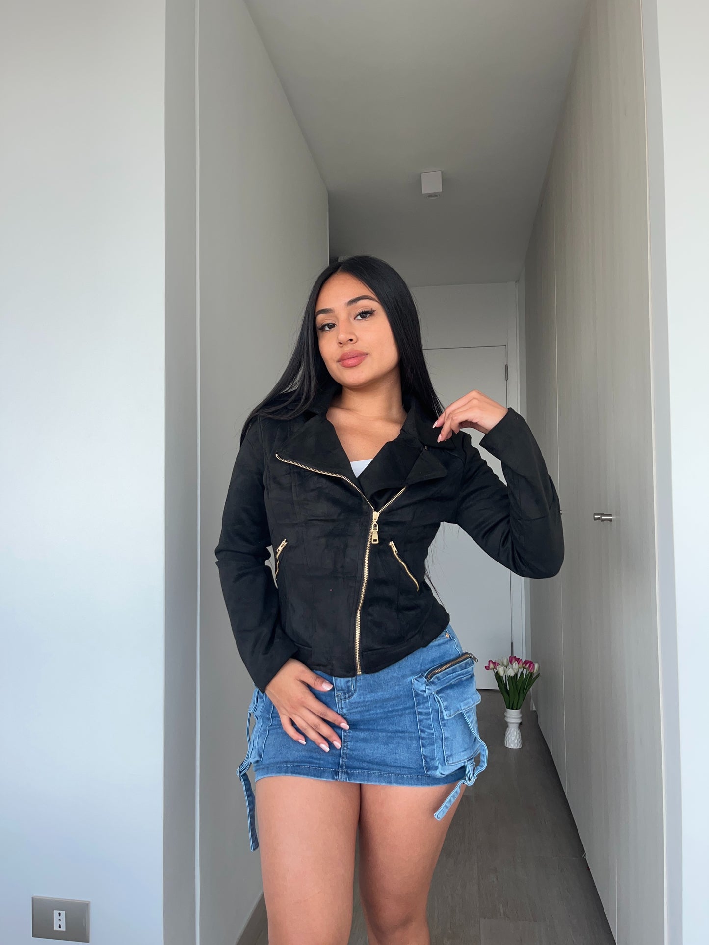 W708 (U4) | Chaqueta Gamuza | HXH | Venta Por Mayor