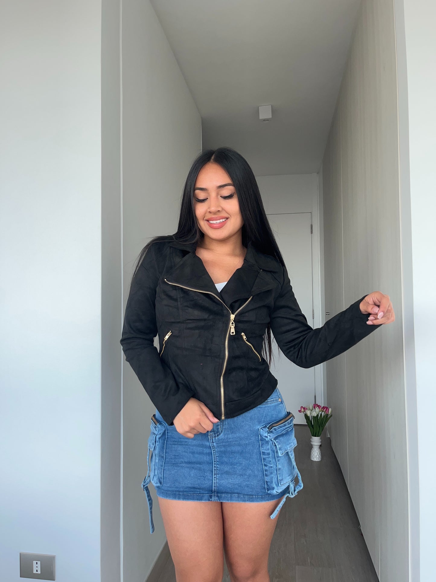 W708 (U4) | Chaqueta Gamuza | HXH | Venta Por Mayor