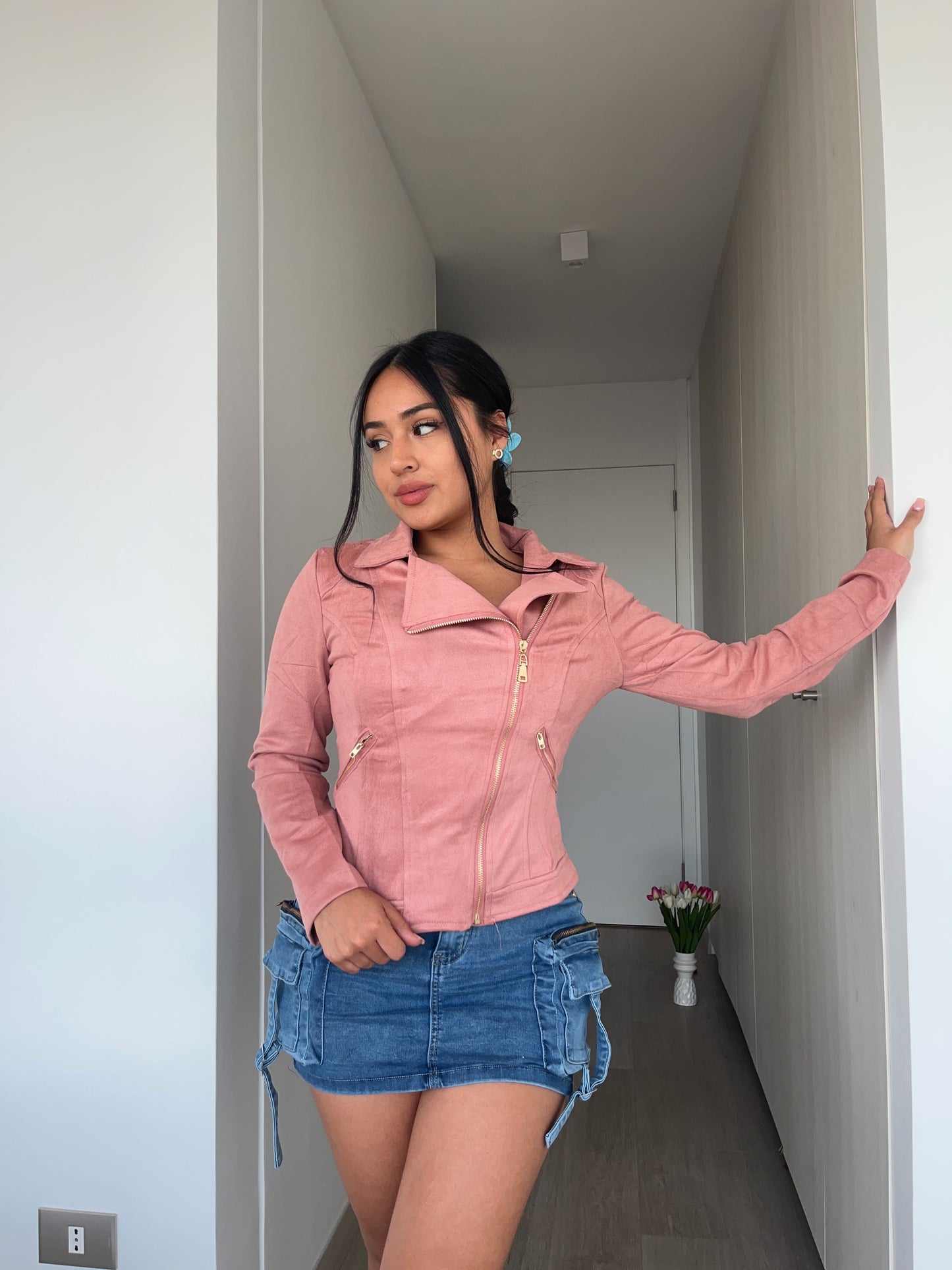 W708 (U4) | Chaqueta Gamuza | HXH | Venta Por Mayor