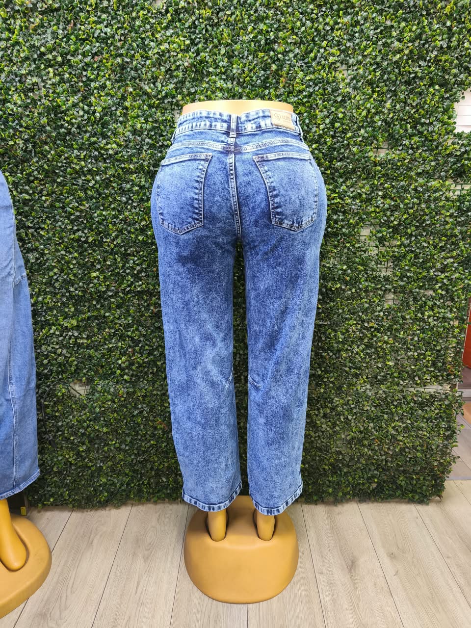 Bali Baggy Nacional Celeste Jaspeado EZ ELITE por mayor, vista trasera