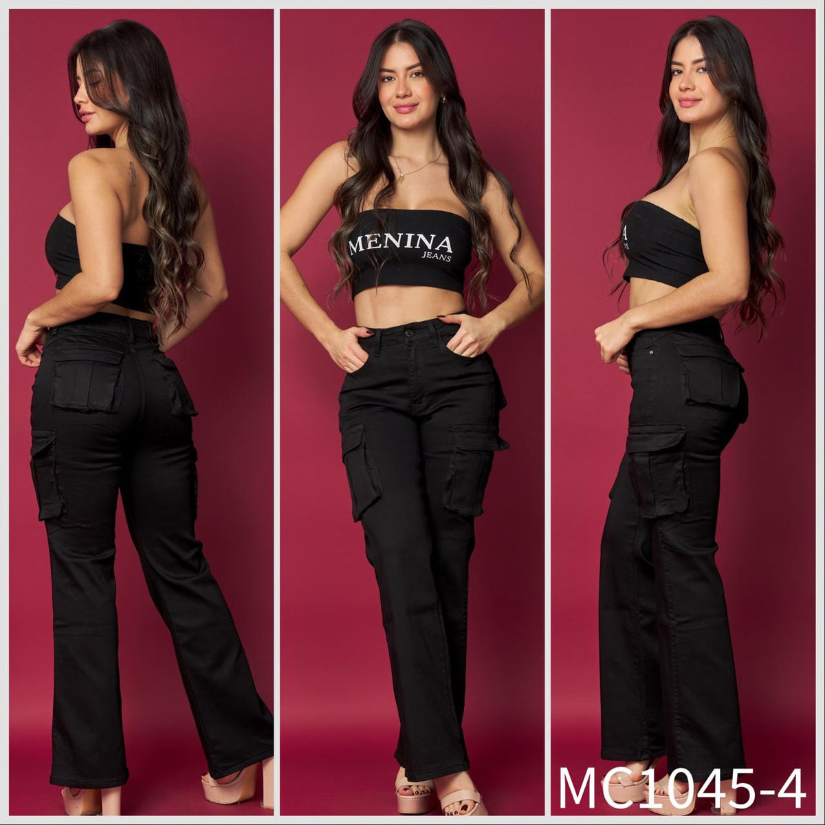 MC1045-4 (I1) | Recto Cargo Negro | Venta Por Mayor