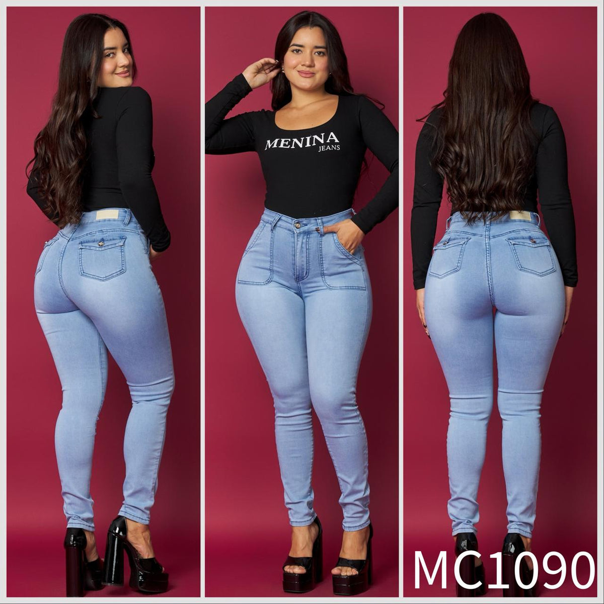 MC1090 (C7) | Skinny Celeste | Venta Por Mayor