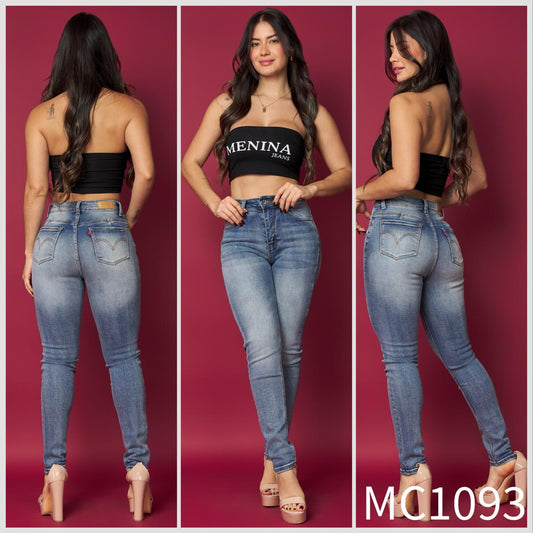 MC1093 (C2) | Skinny Azul Focalizado | Venta Por Mayor
