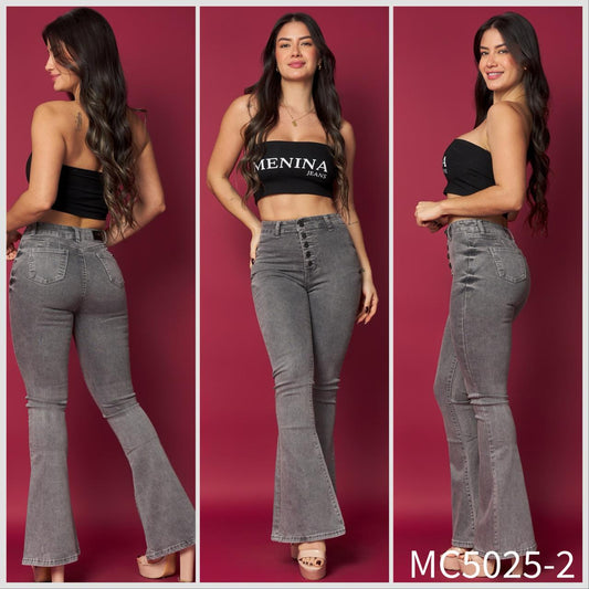 MC5025-2 (B7) | Flare Gris 5 Botones | Venta Por Mayor