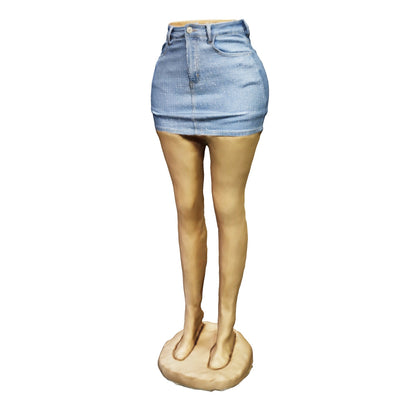 H0611 (Q7) | Falda Short Full Brillos | Venta Por Mayor