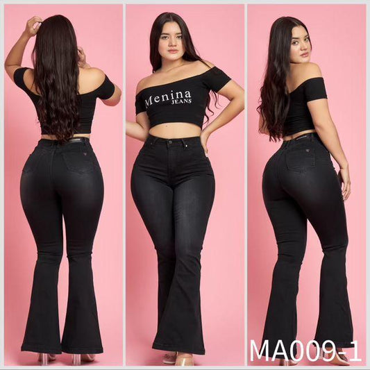 Flare Negro Focalizado | Modelo A009-1 (F5) | Menina | Venta Por Mayor